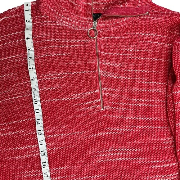 Talbots- Woman's Knit Half-Zip Pullover - Speckled Space Dye - Size: 1X - Picture 8 of 9